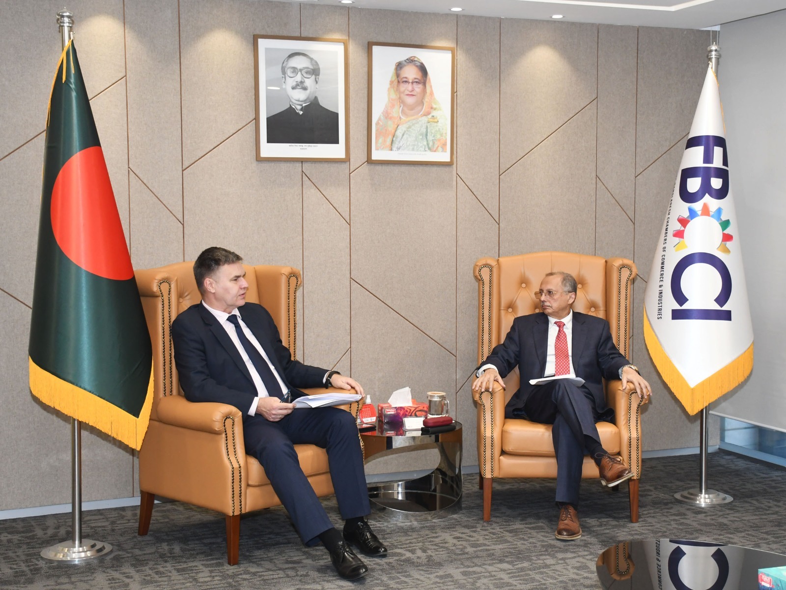 স্লোভেনিয়া রাষ্ট্রদূতের সঙ্গে এফবিসিসিআই সভাপতির  সাক্ষাৎ