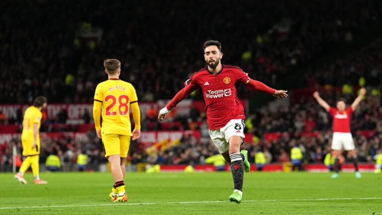 ব্রুনোর জোড়া গোলে ম্যানচেস্টার ইউনাইটেডের দুর্দান্ত জয়