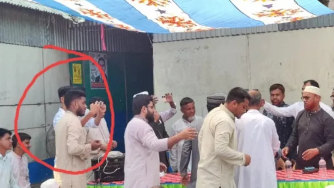 সিরাজগঞ্জে জামায়াতের কর্মীসভায় ছাত্রলীগ নেতা, ছবি ভাইরাল