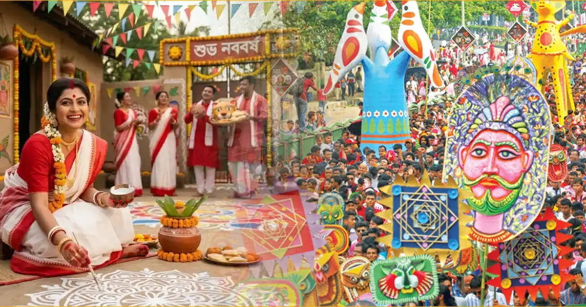 পহেলা বৈশাখে বর্ণিল আয়োজনে বর্ষবরণ, ঐক্য-সম্প্রীতির আহ্বান