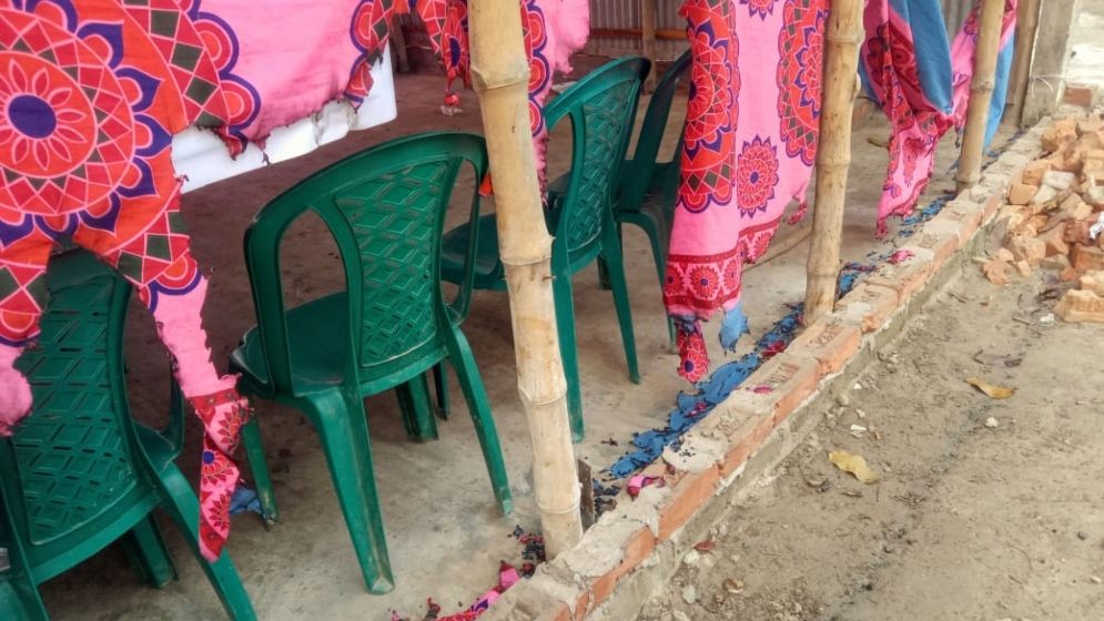 বাগমারায় জামায়াতের নির্বাচনি ক্যাম্পে অগ্নিসংযোগ