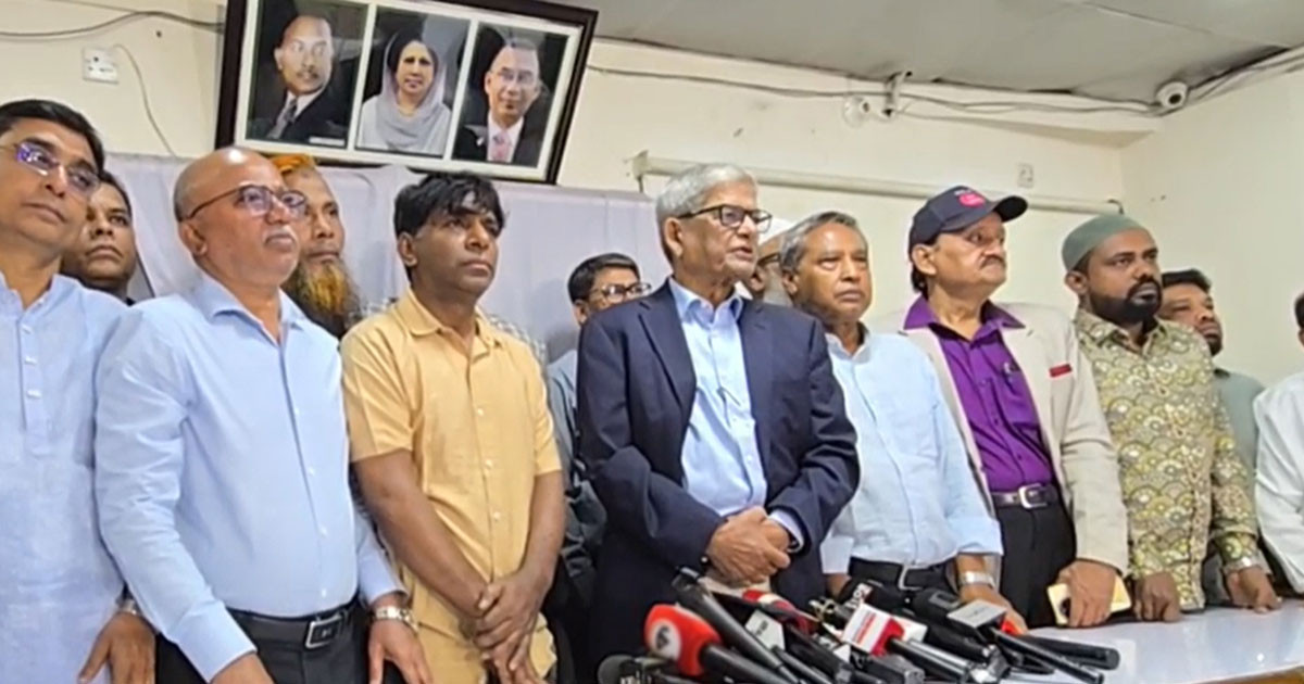 অল্প সময়ের মধ্যে সিটি করপোরেশন নির্বাচন দেওয়া হবে: মির্জা ফখরুল