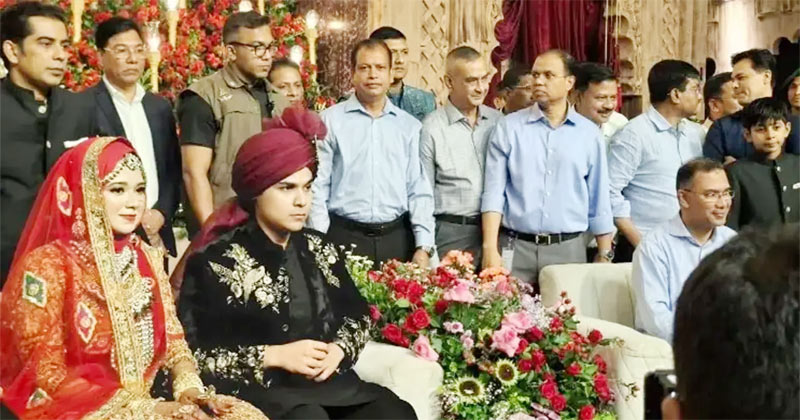 আন্দালিব রহমান পার্থর মেয়ের বিয়েতে প্রধানমন্ত্রী