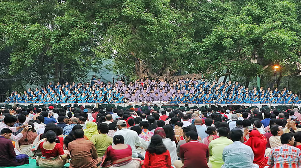 রমনার বটমূলে ছায়ানটের বর্ষবরণ শুরু, সংগীতে নতুন বছরের আহ্বান