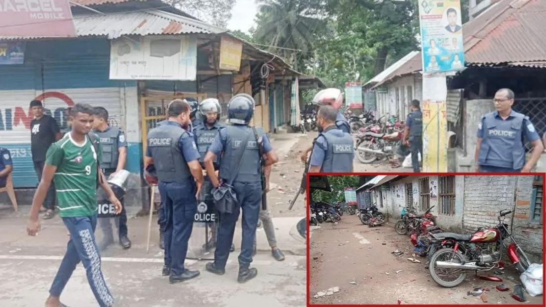 গাইবান্ধায় বিএনপি সংঘর্ষ: অফিস-গাড়ি ভাঙচুর