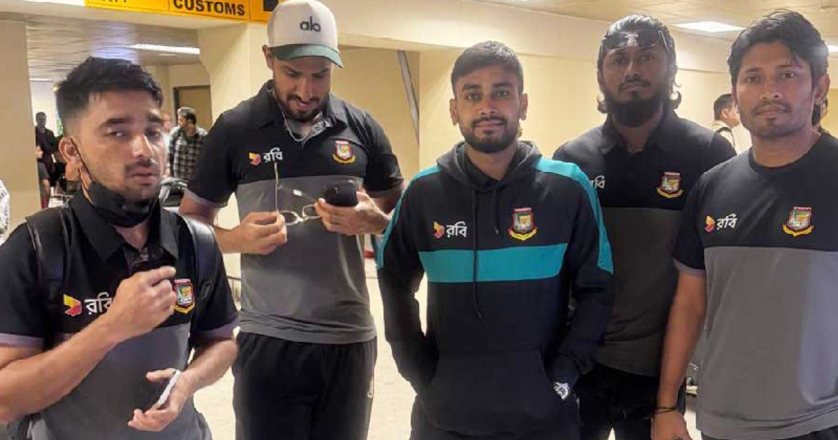 শ্রীলঙ্কা পৌঁছেছেন সব ক্রিকেটার