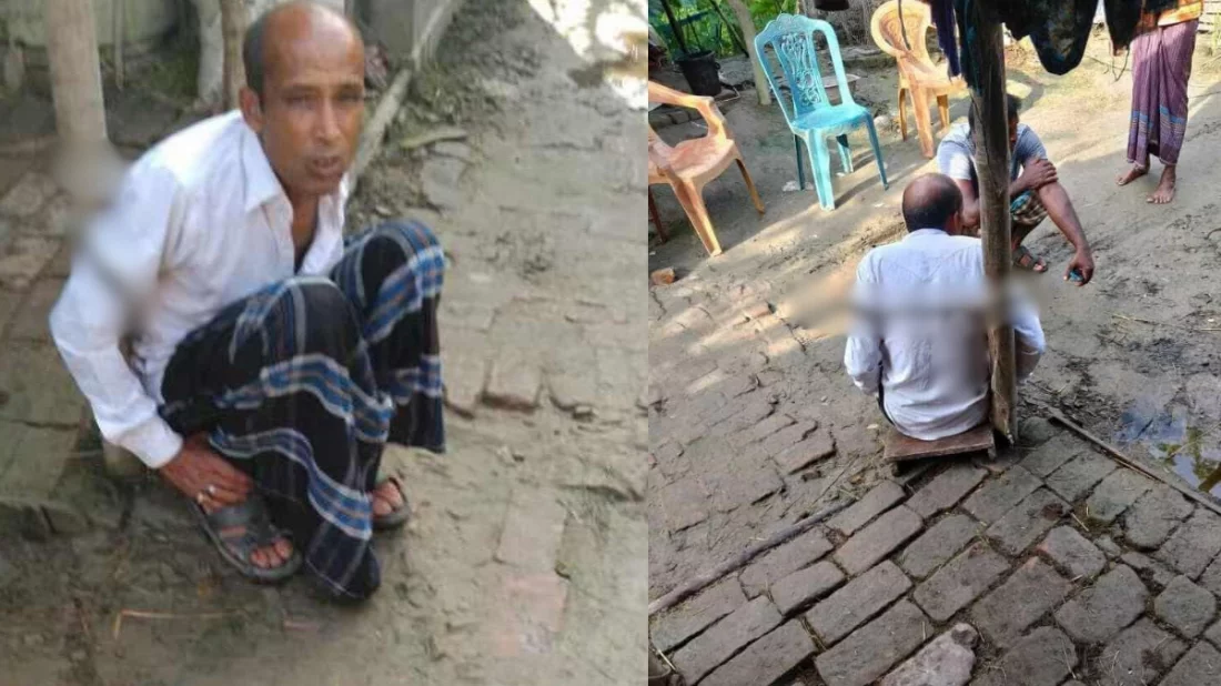 বৃদ্ধকে খুঁটিতে বেঁধে পেটালেন বিএনপি নেতা