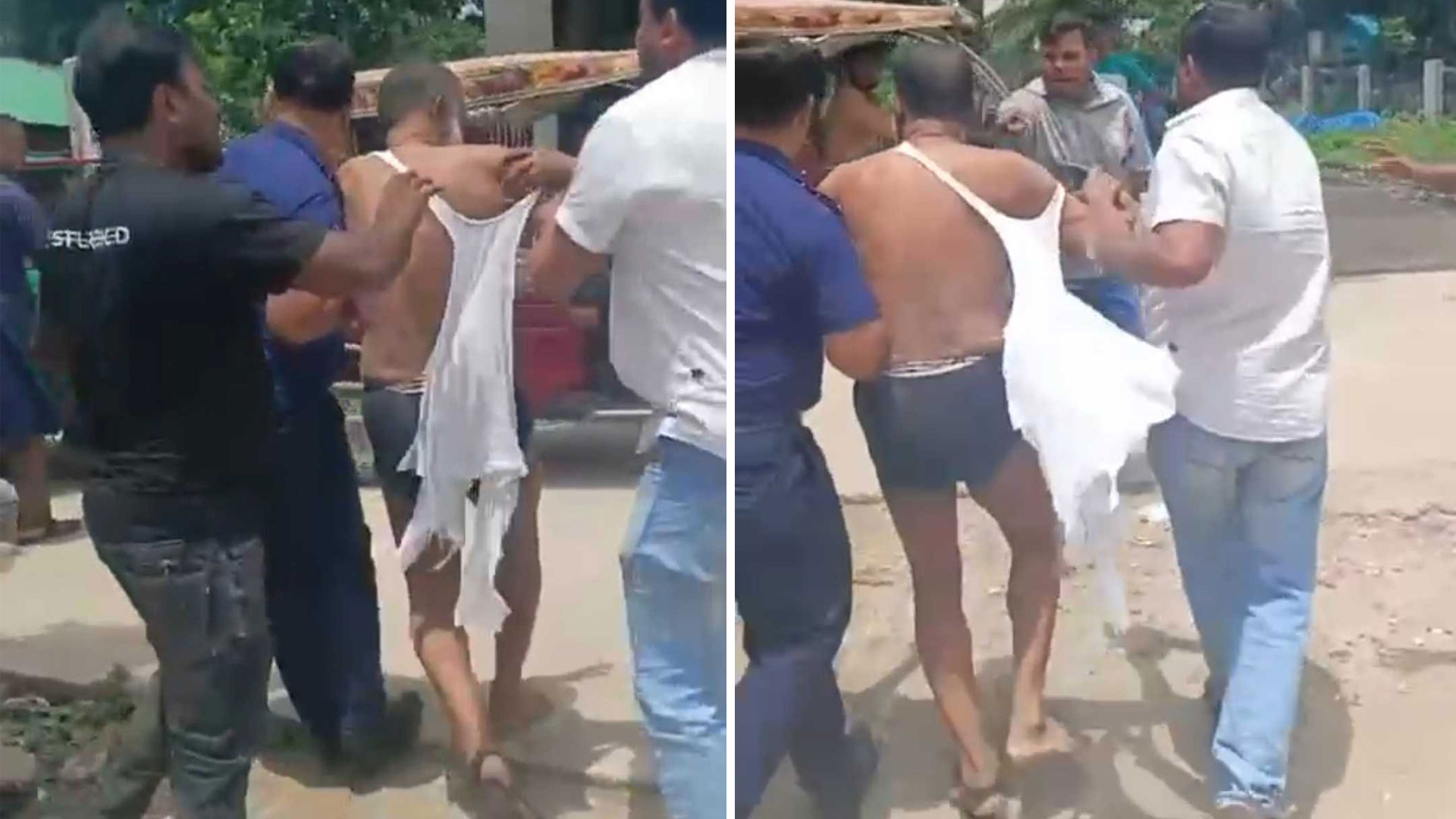 আওয়ামী দোসর আখ্যা দিয়ে সাবেক বিএনপি নেতাকে মারধর