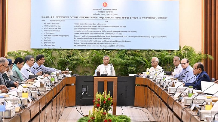 একনেকে ১১ হাজার ৮৫১ কোটি টাকার ৯ প্রকল্প অনুমোদন