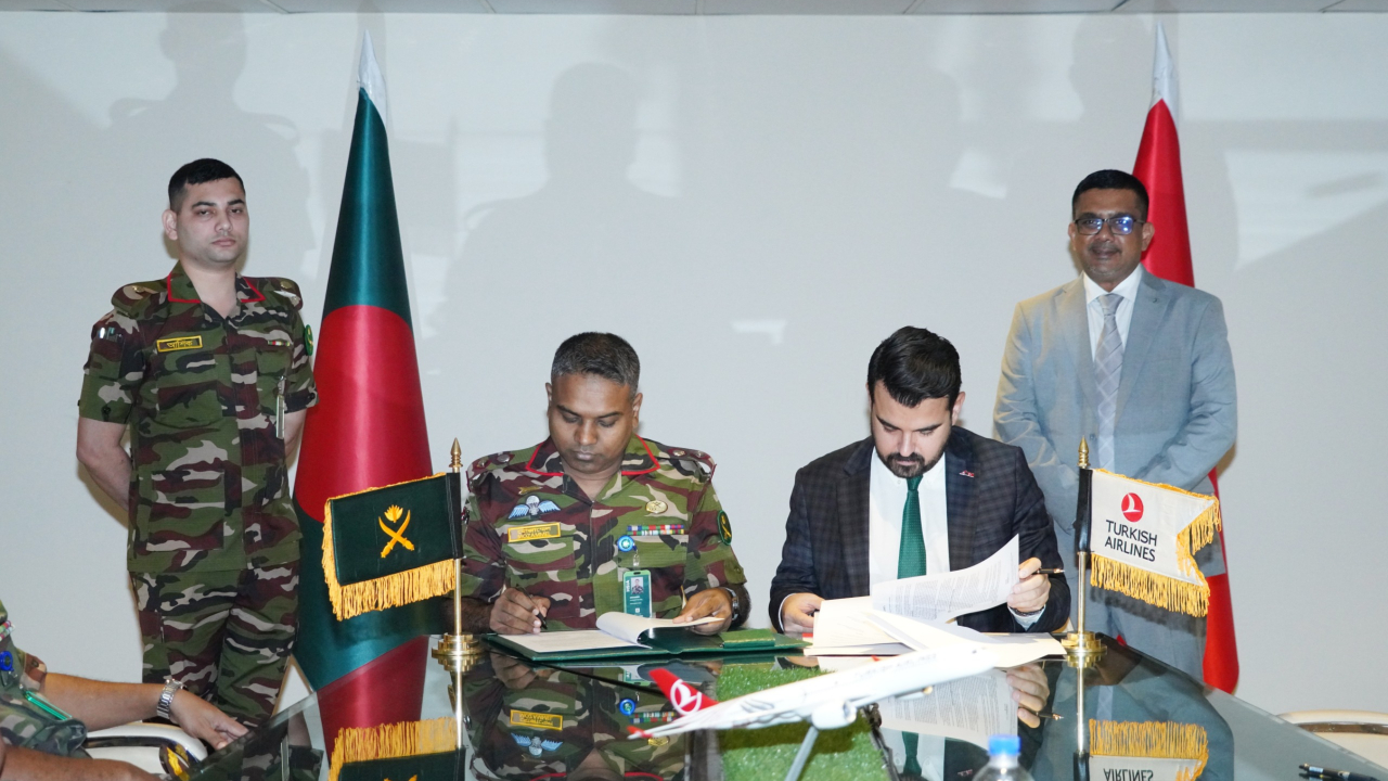 বাংলাদেশ সেনাবাহিনী ও তার্কিশ এয়ারলাইন্সের সমঝোতা স্মারক স্বাক্ষর