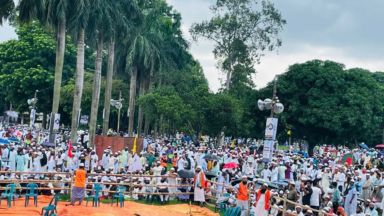 ইসলামী আন্দোলনের মহাসমাবেশে জামায়াত ও এনসিপির প্রতিনিধিদল