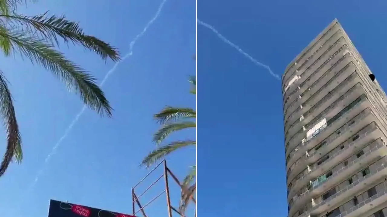 গাজা থেকে ইসরায়েলে রকেট হামলা