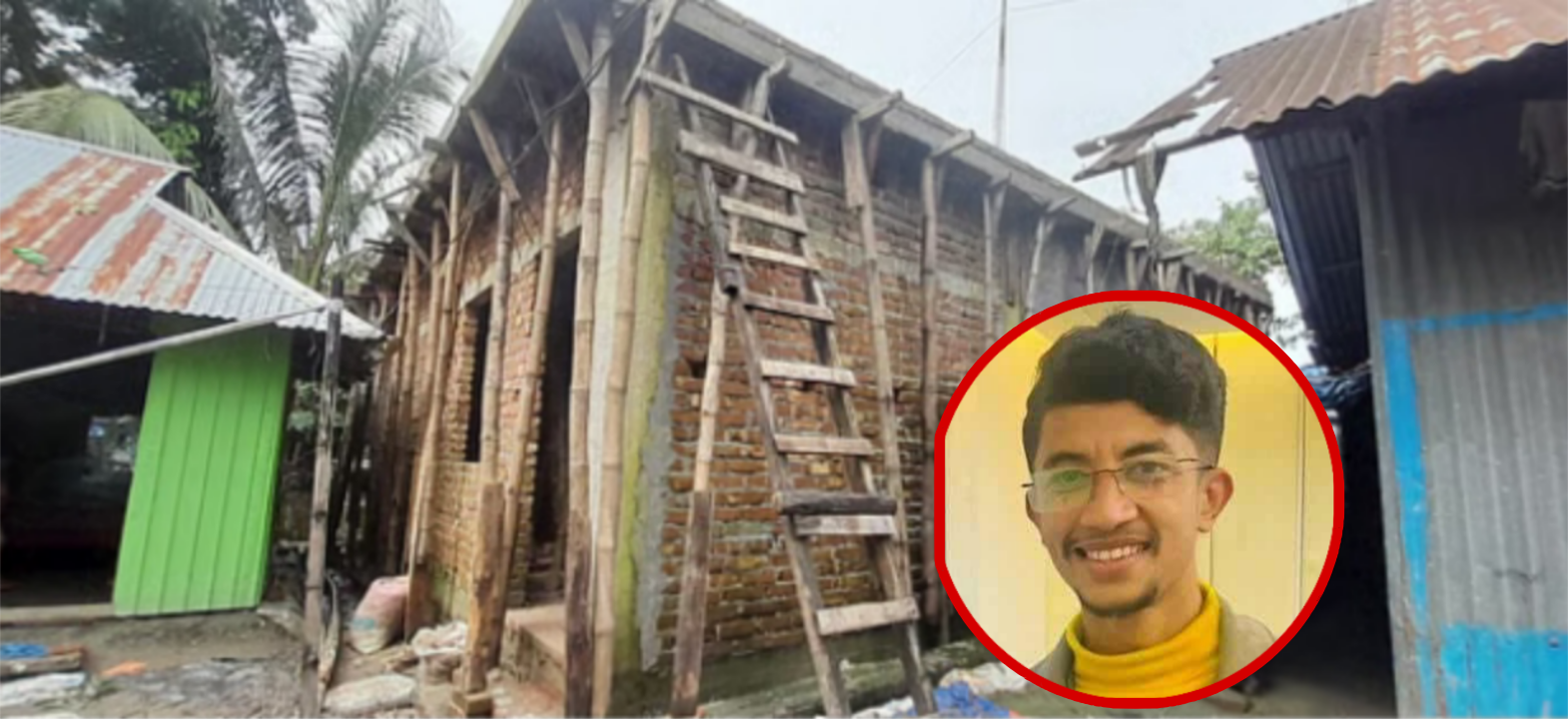 গুলশানে চাঁদাবাজি: রাজ্জাকের বাড়িতে তৈরি হচ্ছে পাকা ভবন