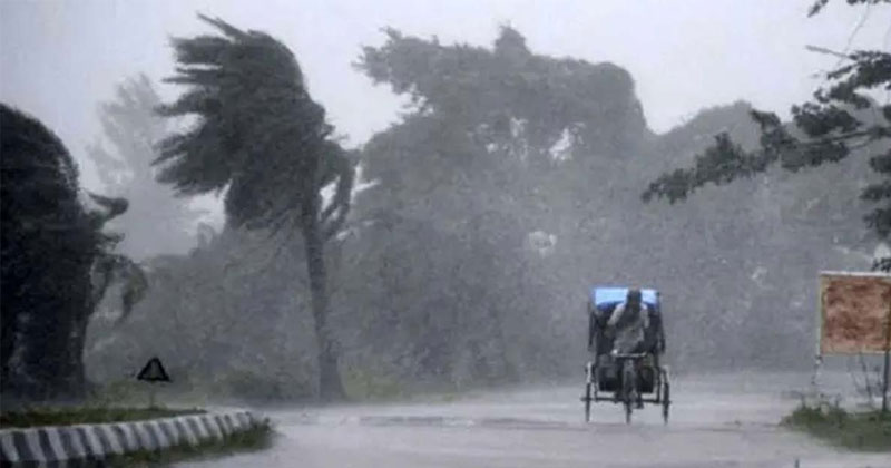 দুপুরের মধ্যে ৭ অঞ্চলে ৬০ কিমি বেগে ঝড়ের আভাস